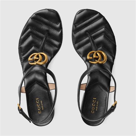 Gucci doppia G Sandals 'Black' 